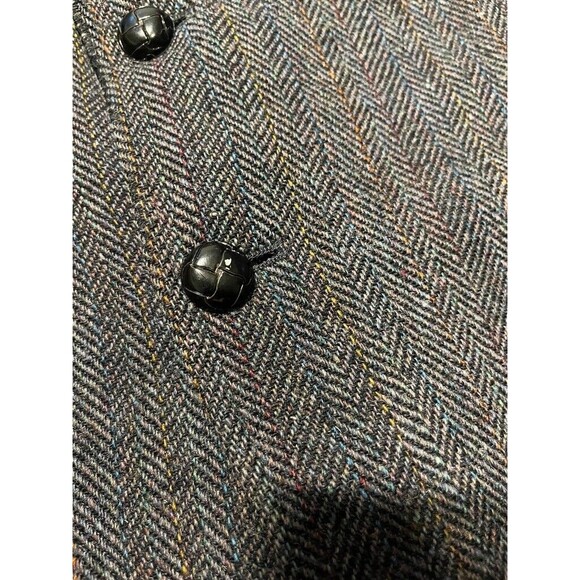 Majer Made In USA Men's Vintage Suit Blazer Gray Herringbone 44R (?) Hanover NH - Picture 5 of 9